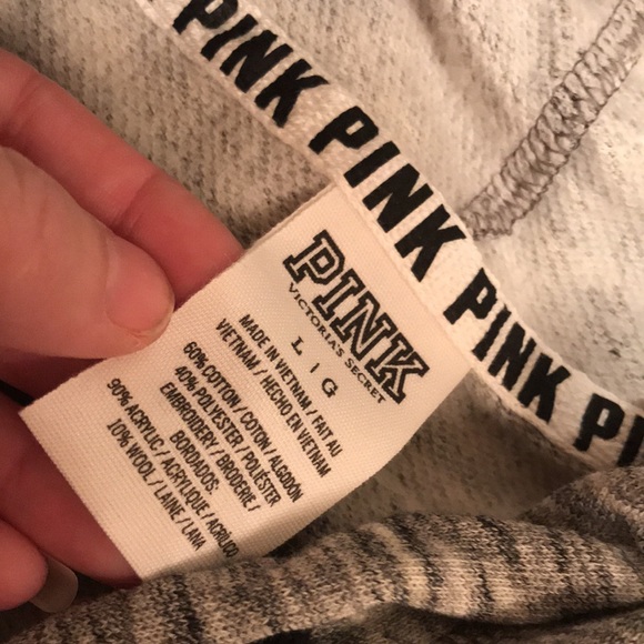 NWOT pink Victoria’s Secret sweatshirt hoodie L - Picture 5 of 6